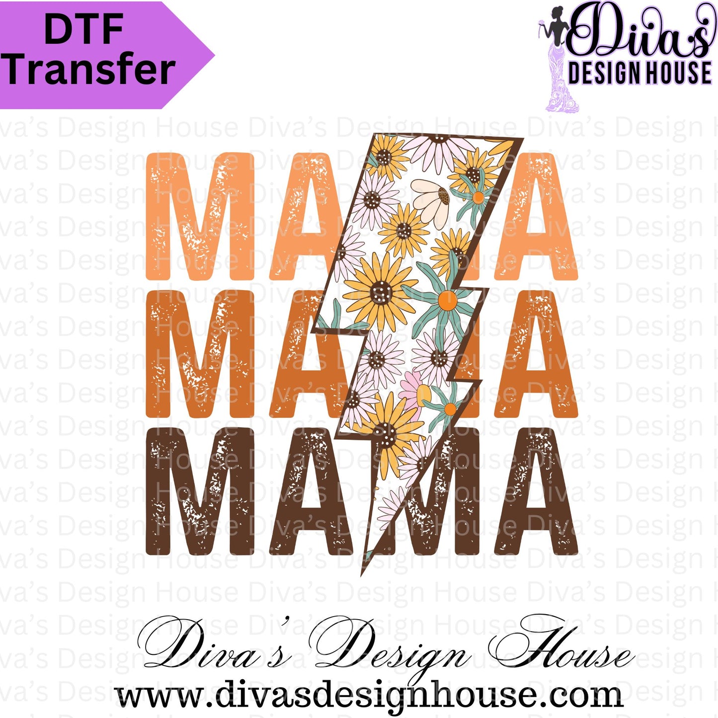 Mama Ready to Press DTF Transfers