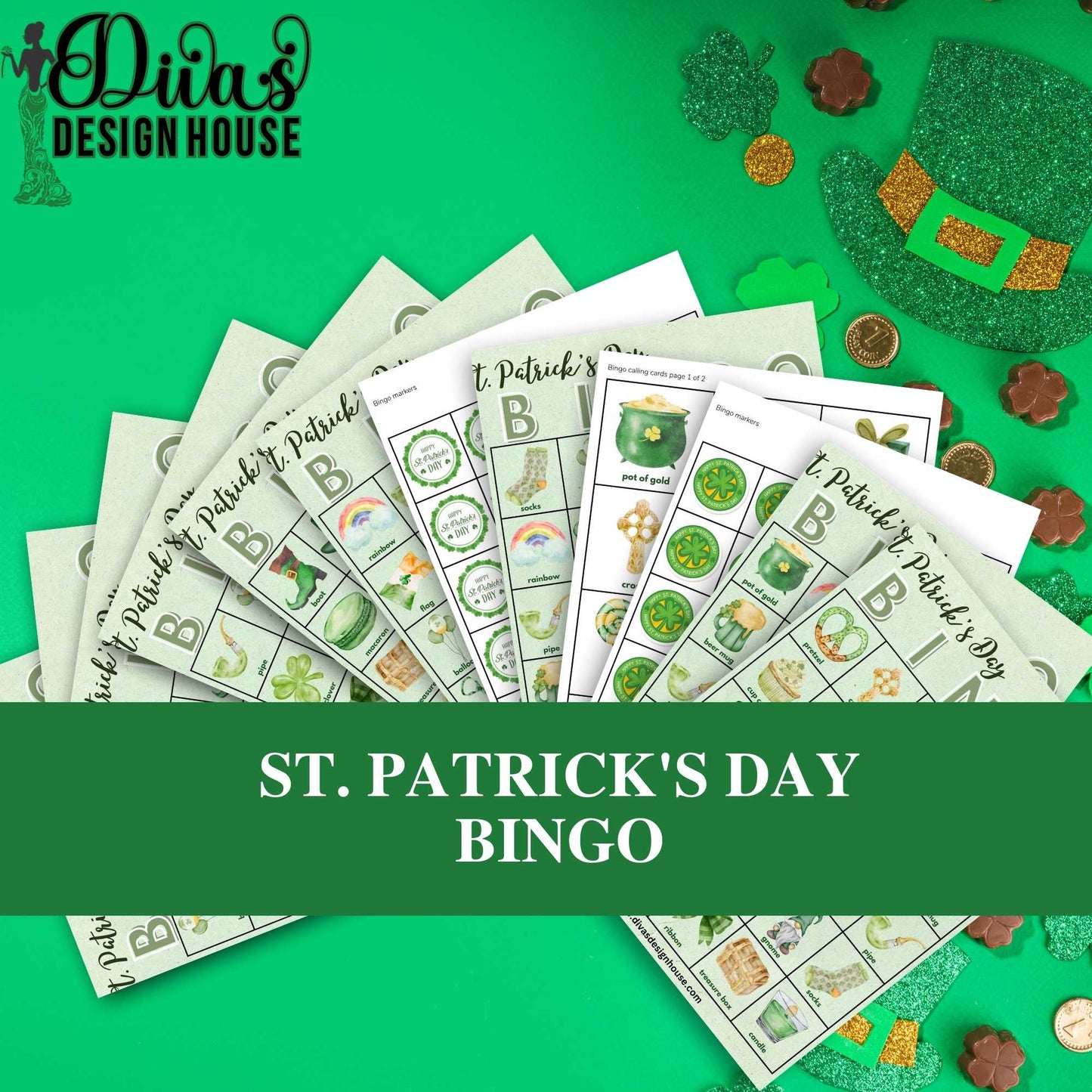 St. Patrick's Day Bingo Cards | PDF | St. Patrick's Day |Printable St. Patrick's Day Games |Classroom Resources| Digital Download| Teacher Printable