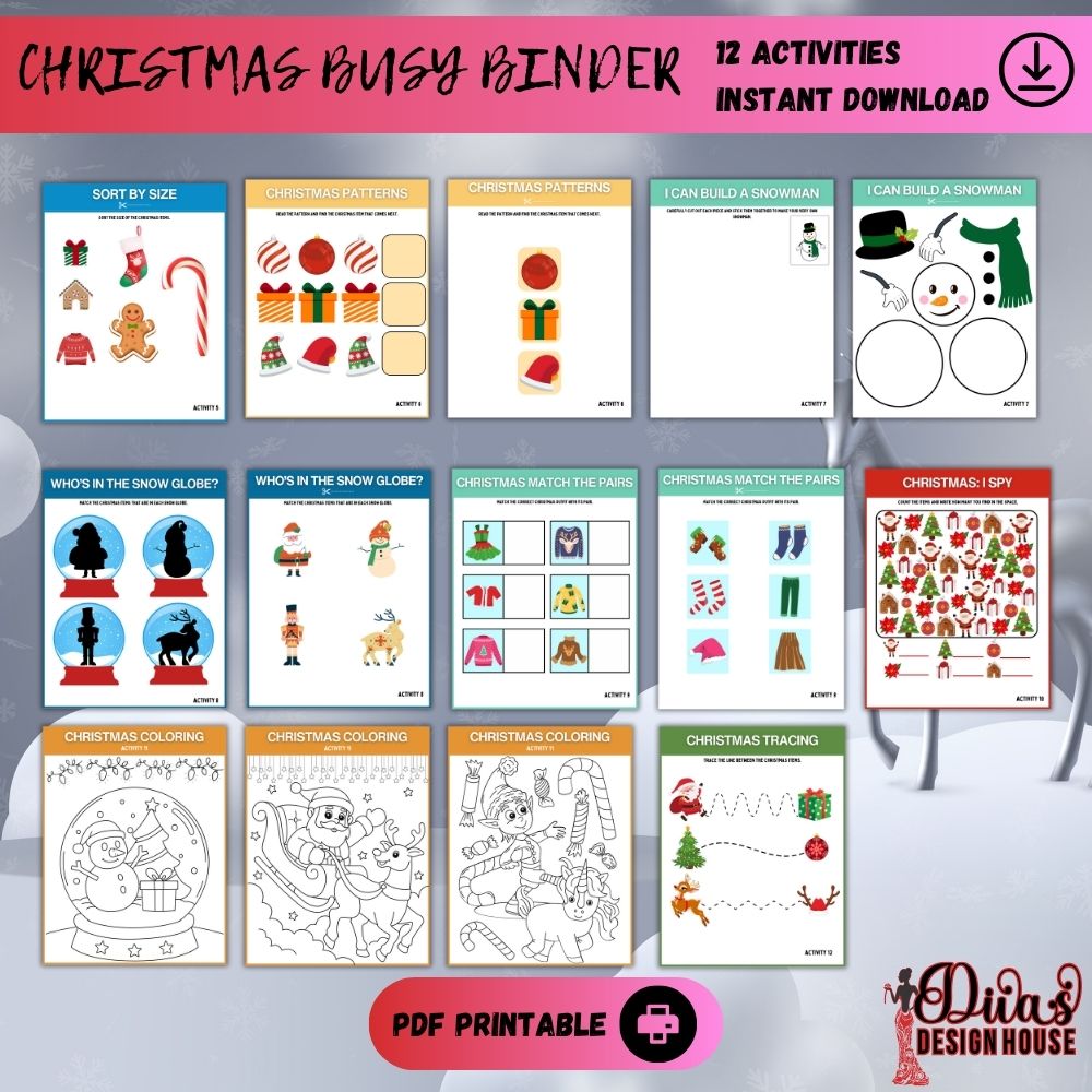 Christmas Teacher Bundle | PNG | Christmas Worksheets |Printable Christmas Games |Classroom Christmas Resources| Christmas Bundle