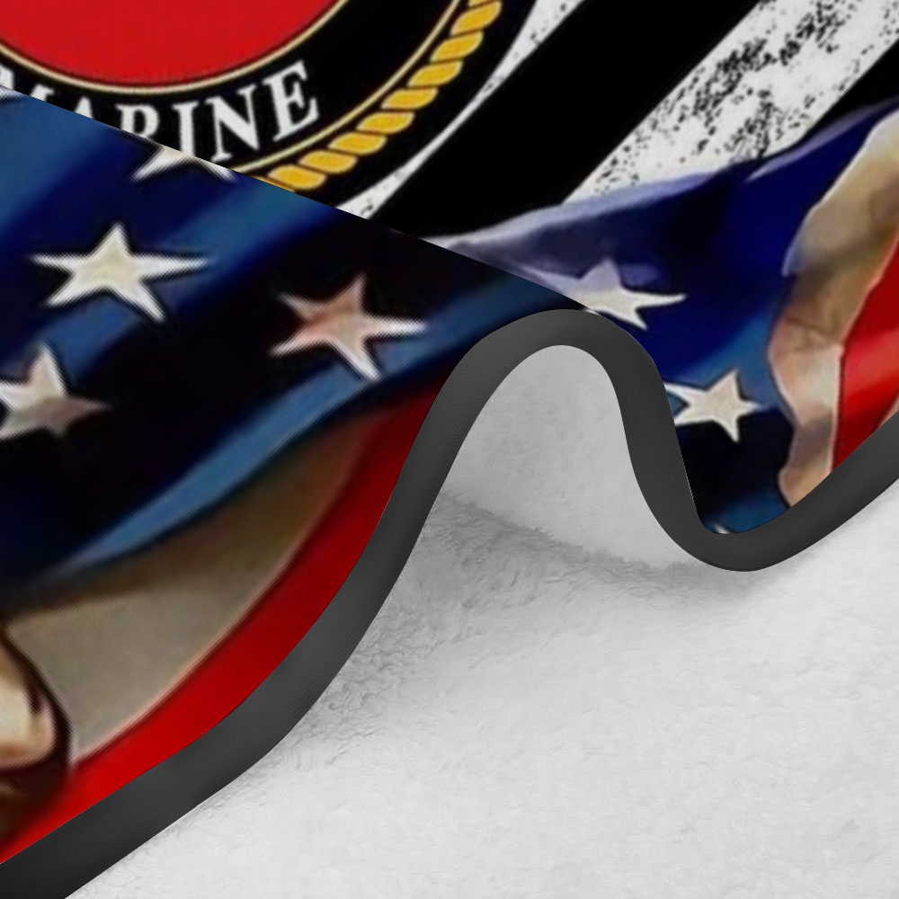 Once A Marine Fleece Blanket