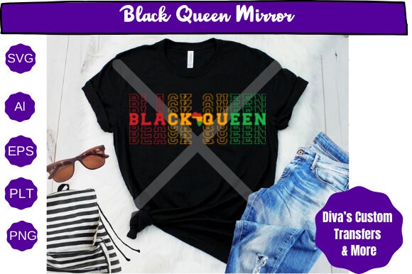 Black Queen T-shirt digital download down, Women t-shirt design, png, svg, religious shirt design