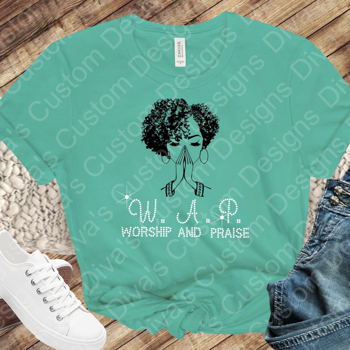 W.A.P (Worship and Praise) Digital Rhinestone Download SVG PGN Cricut & Silhouette svg file SS10 rhinestone file