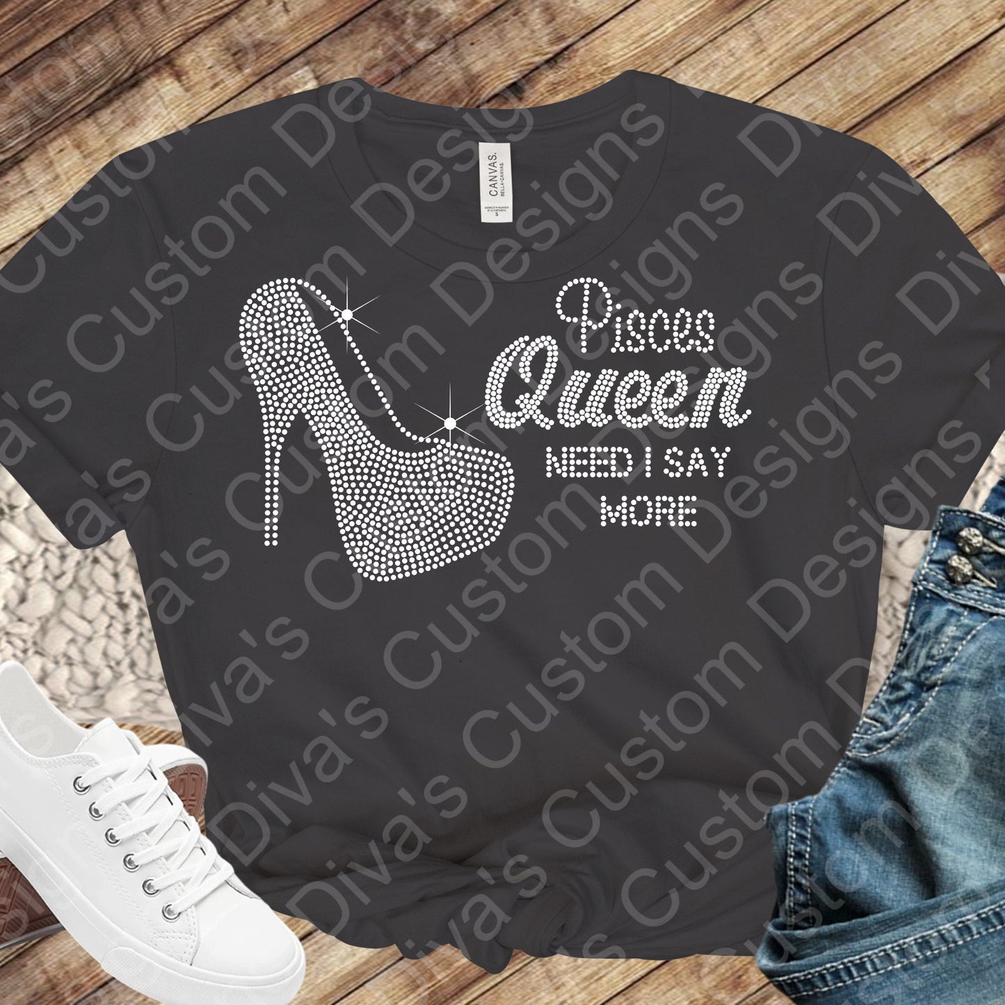 Pisces Queen Rhinestone Digital Rhinestone Download Rhinestone Birthday File Zodiac Rhinestone File SVG PNG Cricut & Silhouette svg file.