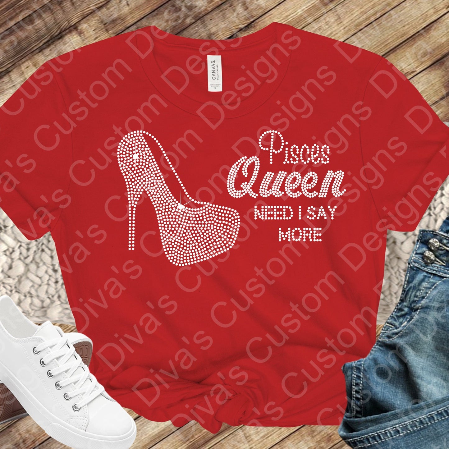 Pisces Queen Rhinestone Digital Rhinestone Download Rhinestone Birthday File Zodiac Rhinestone File SVG PNG Cricut & Silhouette svg file.