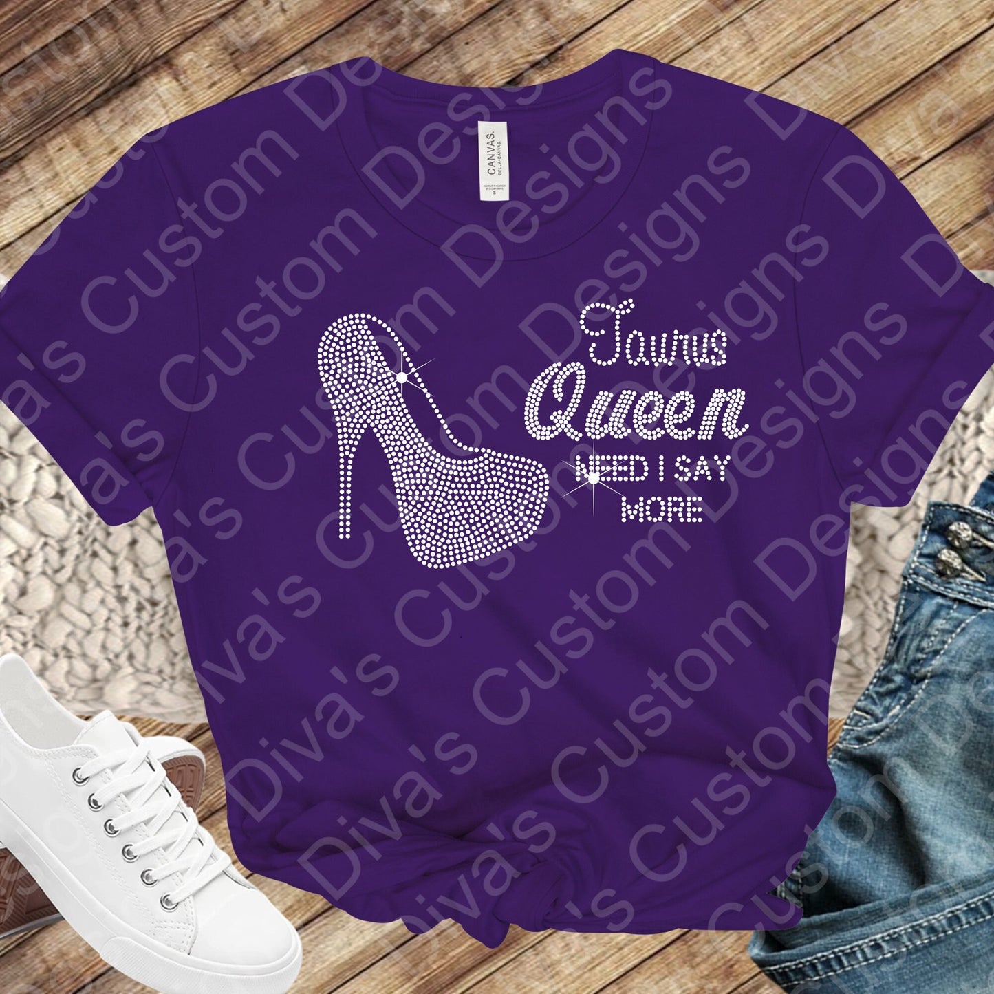 Taurus Queen Rhinestone Digital Rhinestone Download Rhinestone Birthday File Zodiac Rhinestone File SVG PNG Cricut & Silhouette svg file.