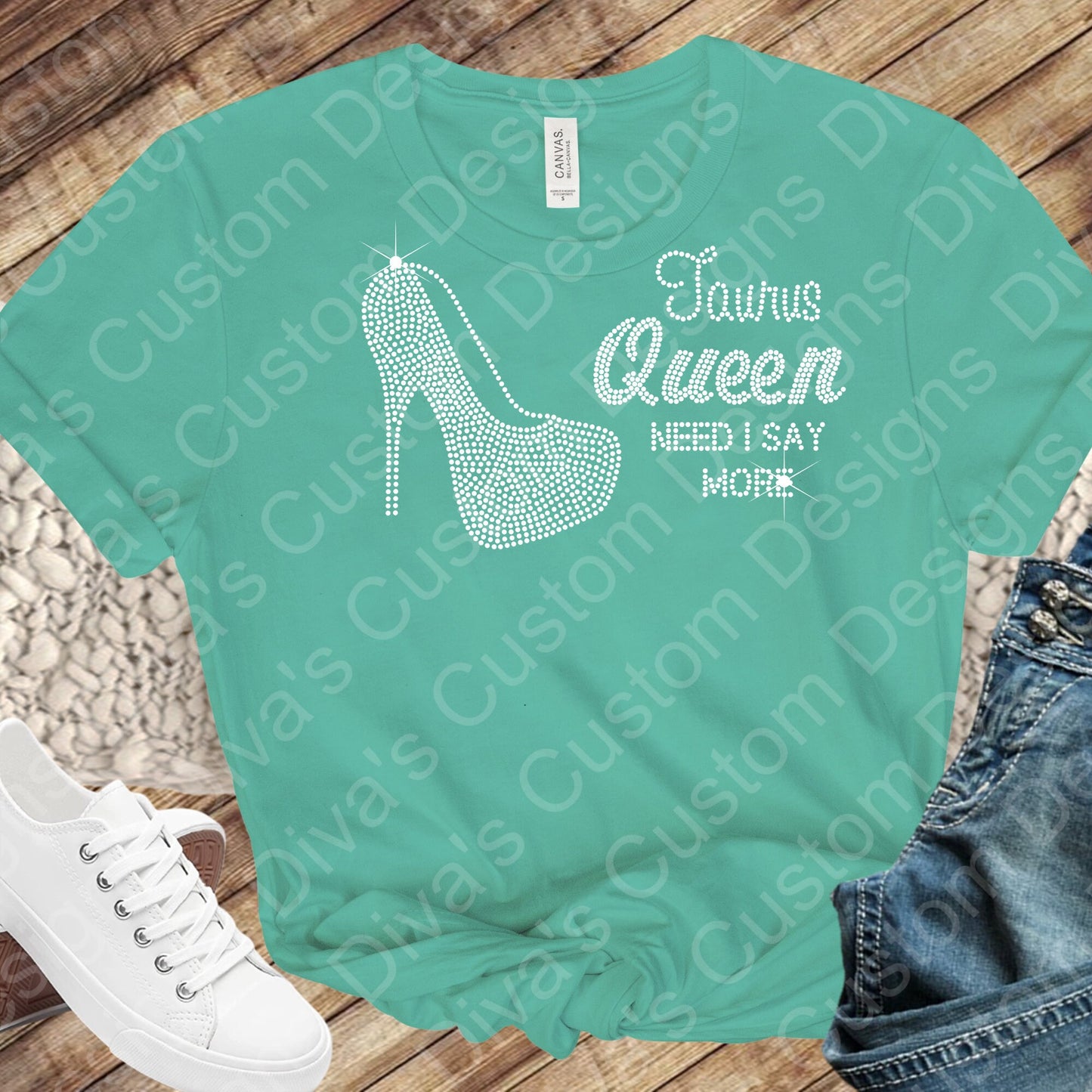 Taurus Queen Rhinestone Digital Rhinestone Download Rhinestone Birthday File Zodiac Rhinestone File SVG PNG Cricut & Silhouette svg file.