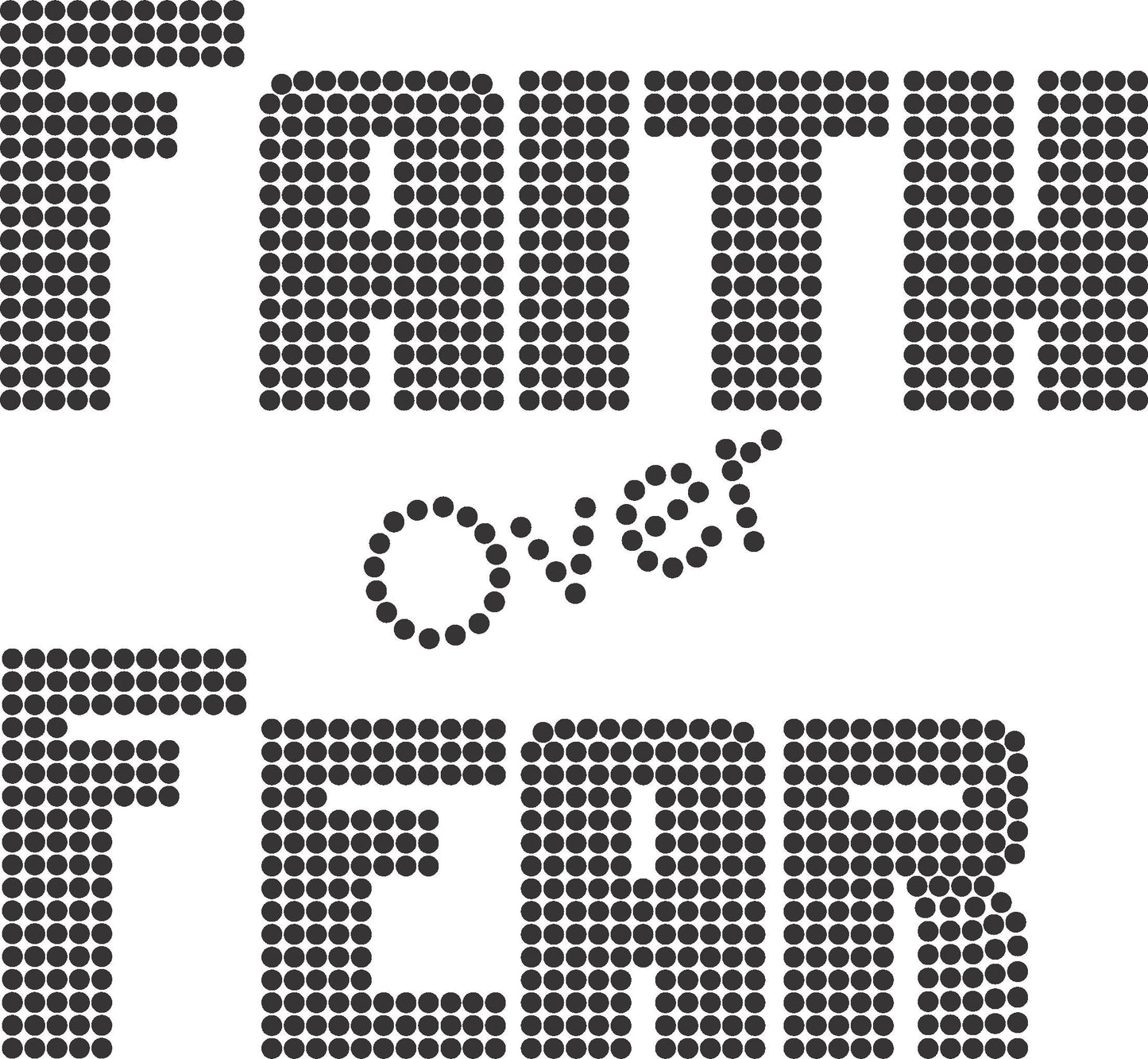 Fair Over Fear Digital Rhinestone Download SVG PGN Cricut & Silhouette svg file ss10 Rhinestones Cut File Religion Cut File
