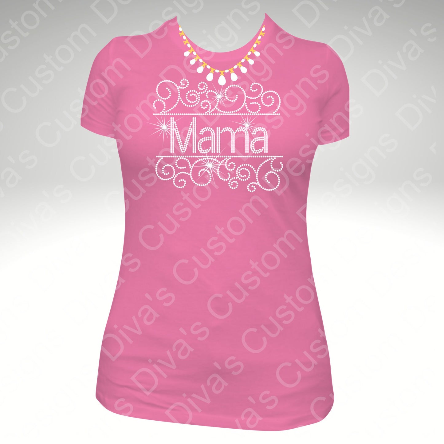 Mama Swirl Digital Rhinestone Download SVG PGN Cricut & Silhouette svg file ss10 Rhinestones Cut File Religion Cut File