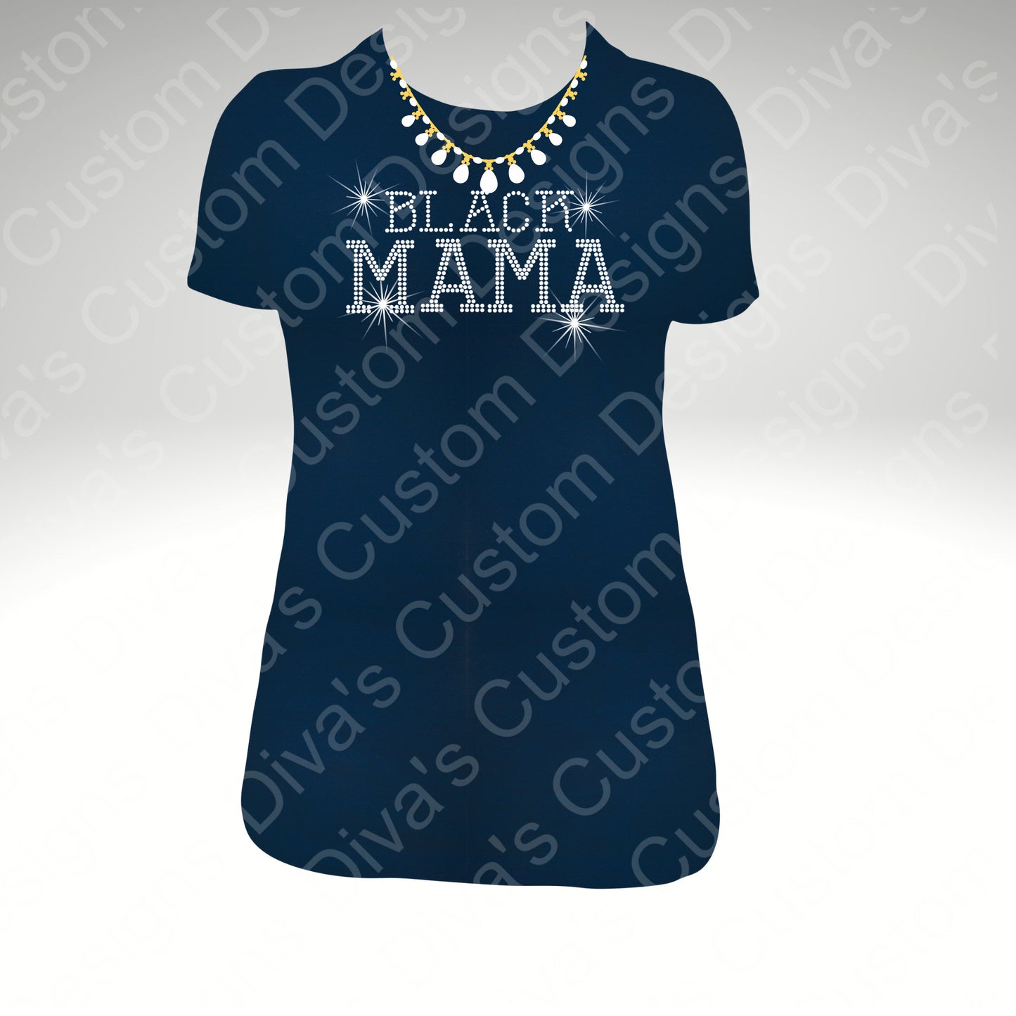 Black Mama Digital Rhinestone Download SVG PGN Cricut & Silhouette svg file ss10 Rhinestones Cut File Religion Cut File