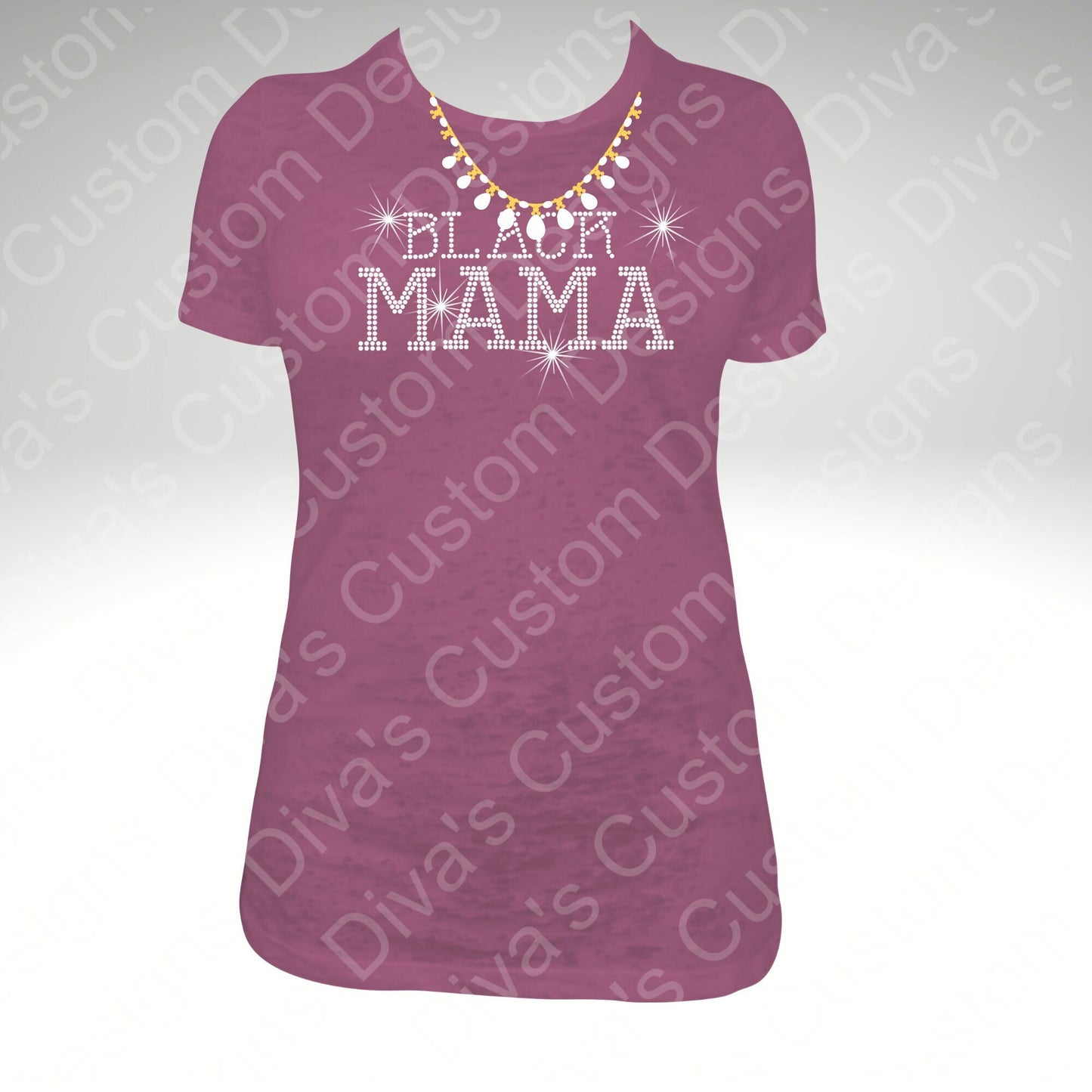 Black Mama Digital Rhinestone Download SVG PGN Cricut & Silhouette svg file ss10 Rhinestones Cut File Religion Cut File