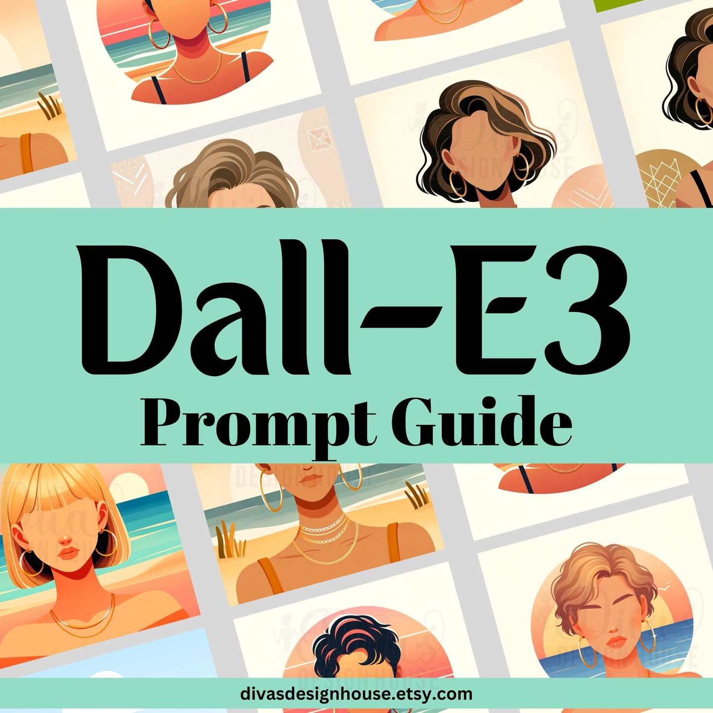 Faceless Women DALLE3 Prompt Guide | 5 Images | 5 Prompts | Includes a ChatGPT Prompt to Help Your Created Unlimited Prompts | MidJounry