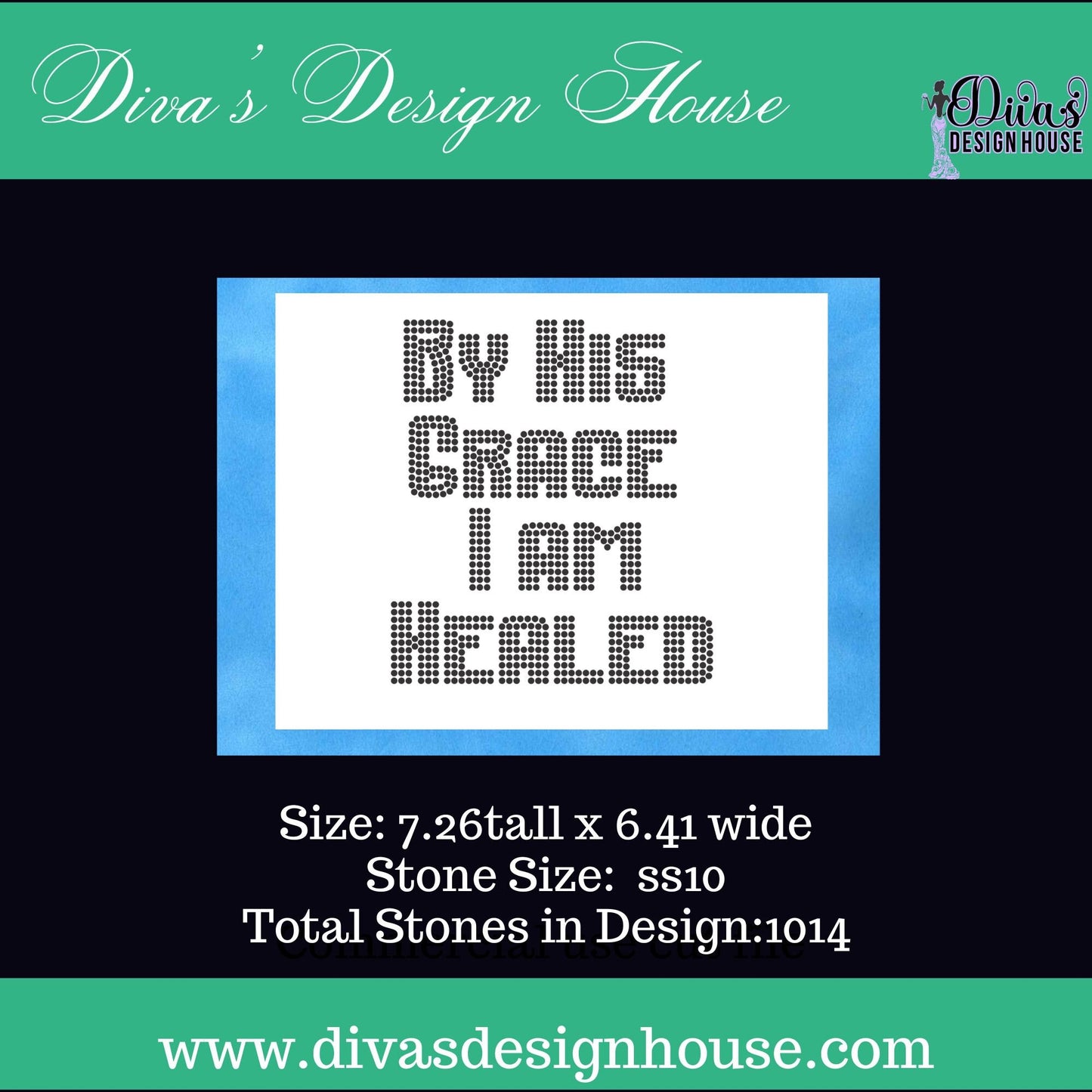 By His Grace Digital Rhinestone Download| SVG| PNG| Cricut & Silhouette| Svg File| ss10 Rhinestones Cut File| Religion Rhinestone Cut Files