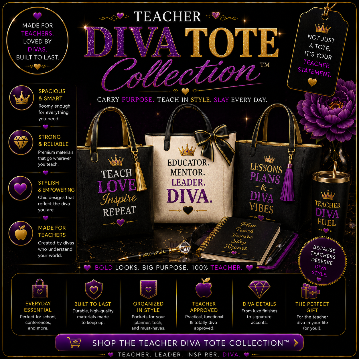 Diva's Teacher Tote