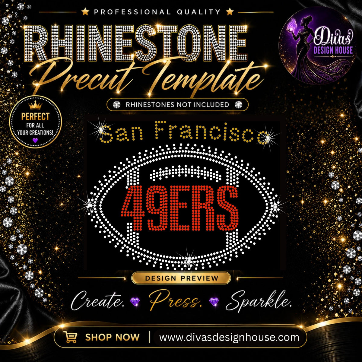 San Francisco 49ers Football — included in the 10-template bundle