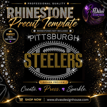 Pittsburgh Steelers Football — included in the 10-template bundle