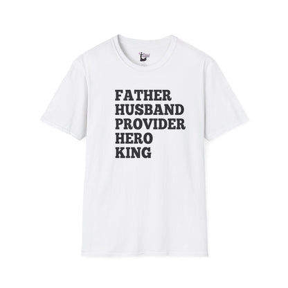 Father Husband Provider Hero T-Shirt — Men’s Father’s Day Graphic Tee
