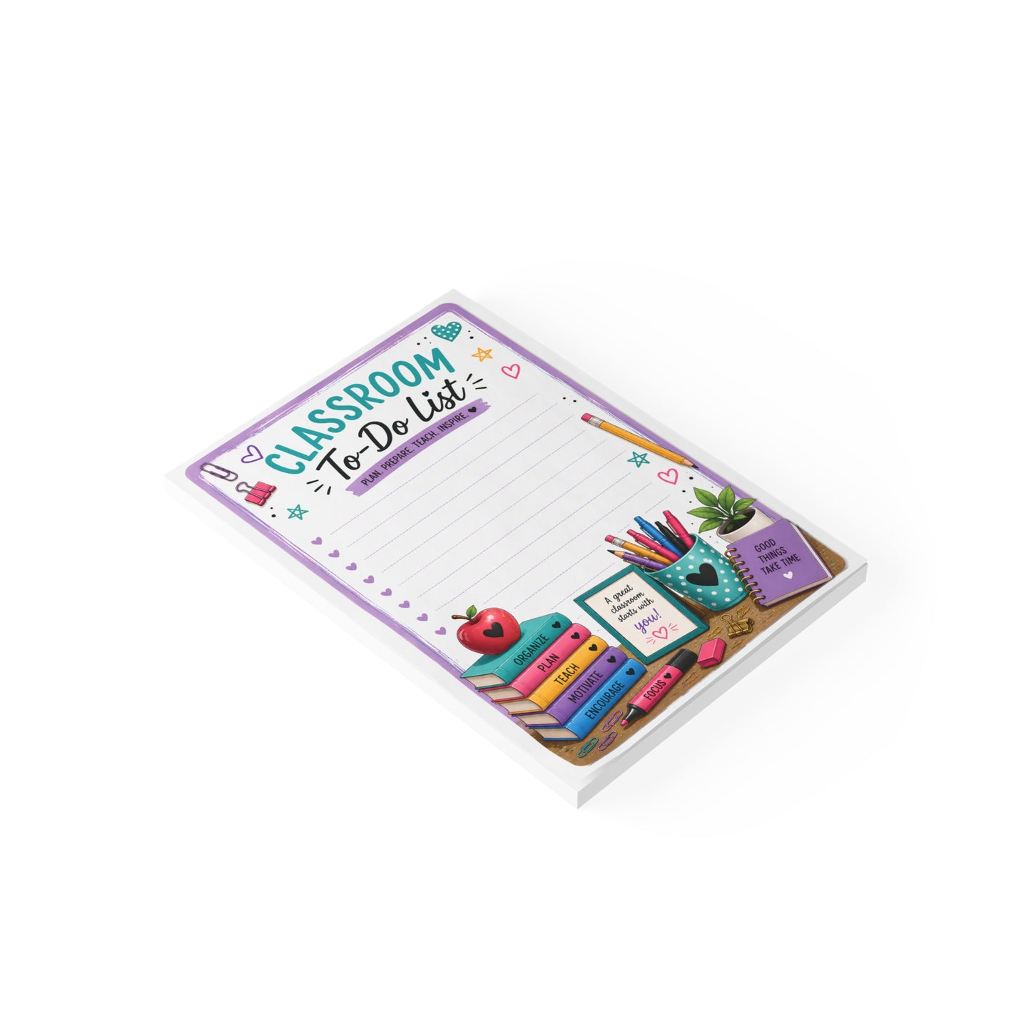 Classroom To-Do List Notepad Teacher Desk Planner Post-it® Pads