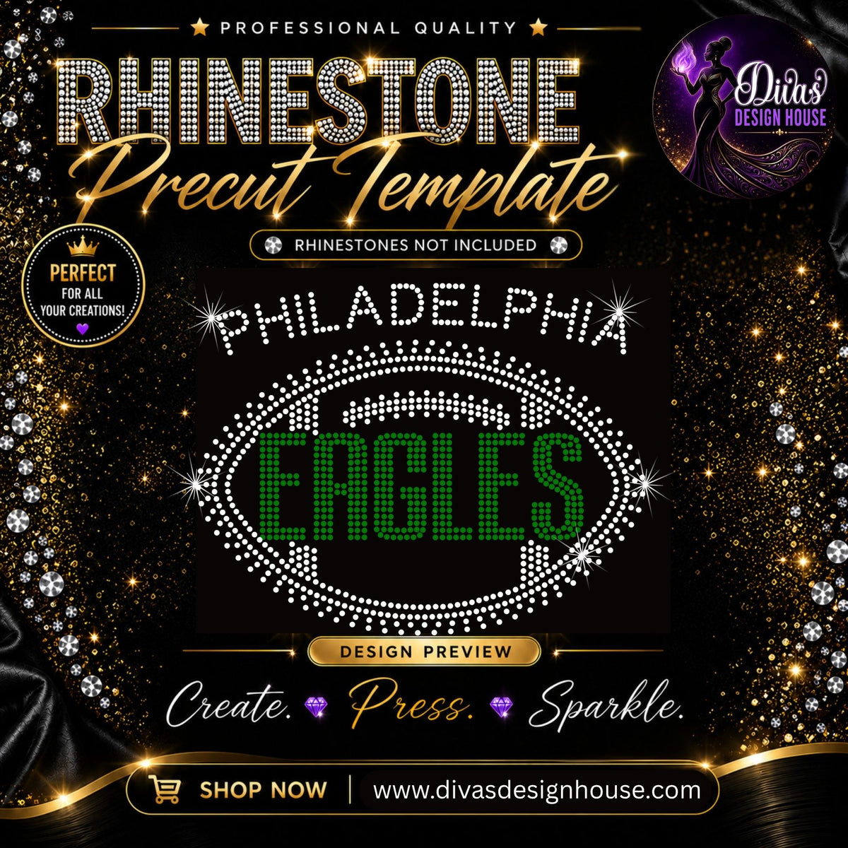 Philadelphia Eagles Football — included in the 10-template bundle