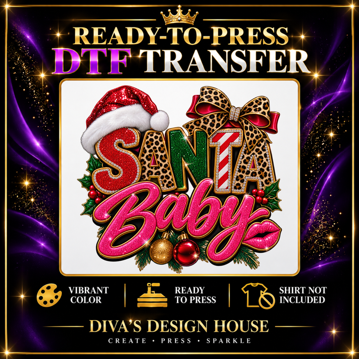 Santa Baby | Ready-to-Press DTF Transfer