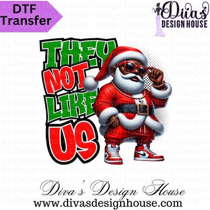 Melanin Santa Ready to Press DTF Transfers