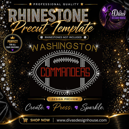 Washington Commanders Football — included in the 10-template bundle