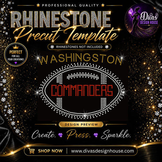 Washington Commanders Football — included in the 10-template bundle