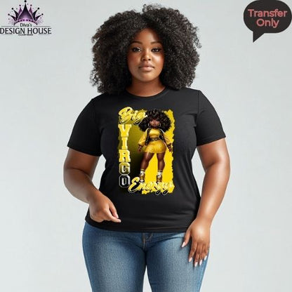 Big Virgo Energy Ready to Press DTF Transfers