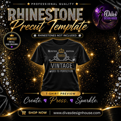 Limited Edition Birthday | Pre-Cut Rhinestone Template | SS10