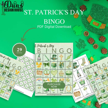 St. Patrick's Day Bingo Cards | PDF | St. Patrick's Day |Printable St. Patrick's Day Games |Classroom Resources| Digital Download| Teacher Printable