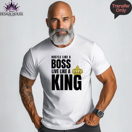 Hustle Like A Boss Ready to Press DTF Transfers