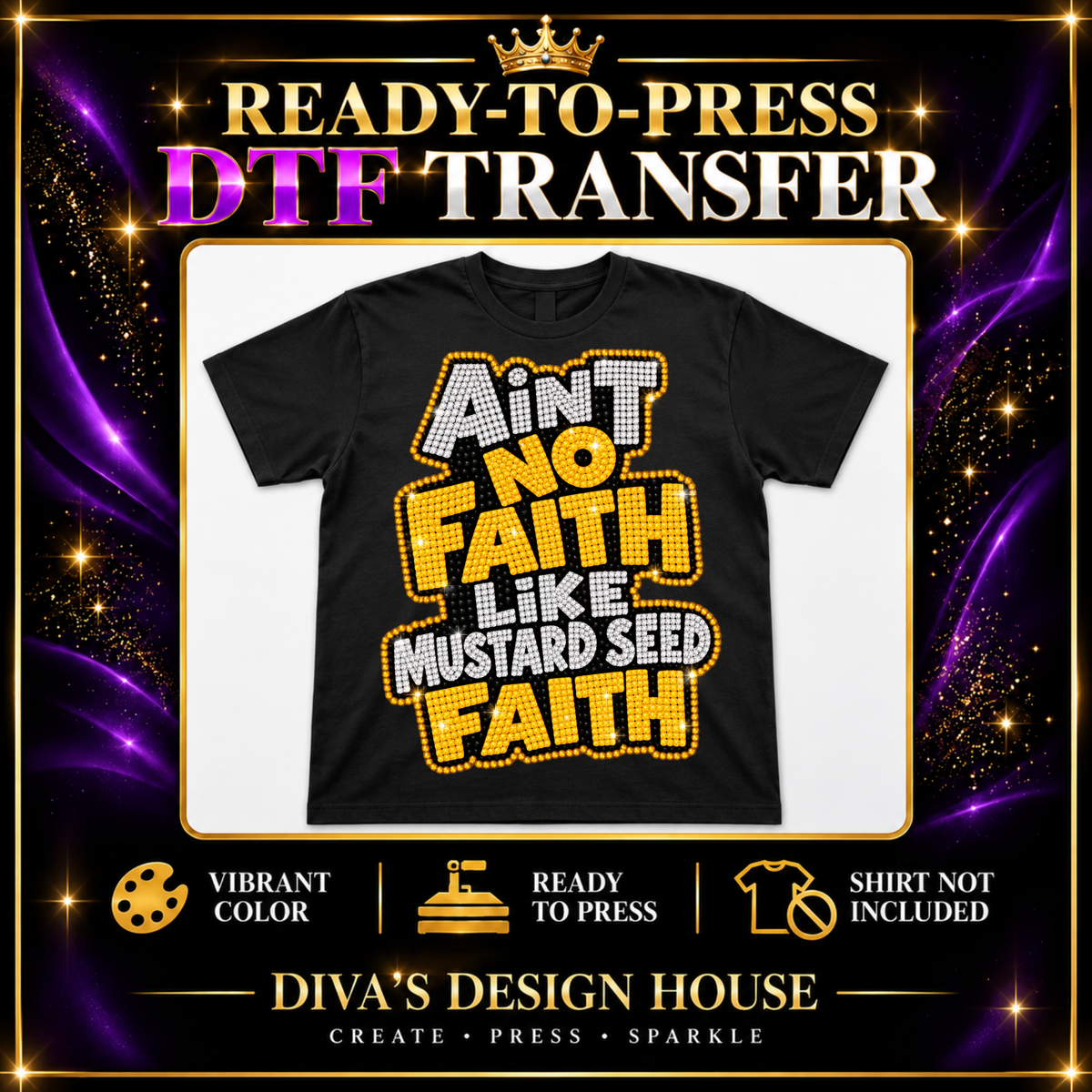 Ain't No Faith | Ready-to-Press DTF Transfer