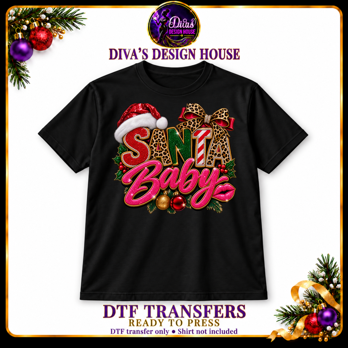Santa Baby | Ready-to-Press DTF Transfer
