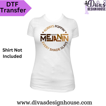 Melanin Circle Ready to Press DTF Transfers