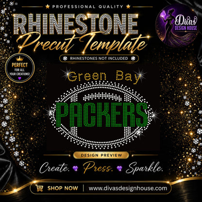 Green Bay Packers Football — included in the 10-template bundle