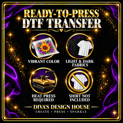Texas Game Day Heart | Ready-to-Press DTF Transfer