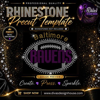 Baltimore Ravens Football — included in the 10-template bundle