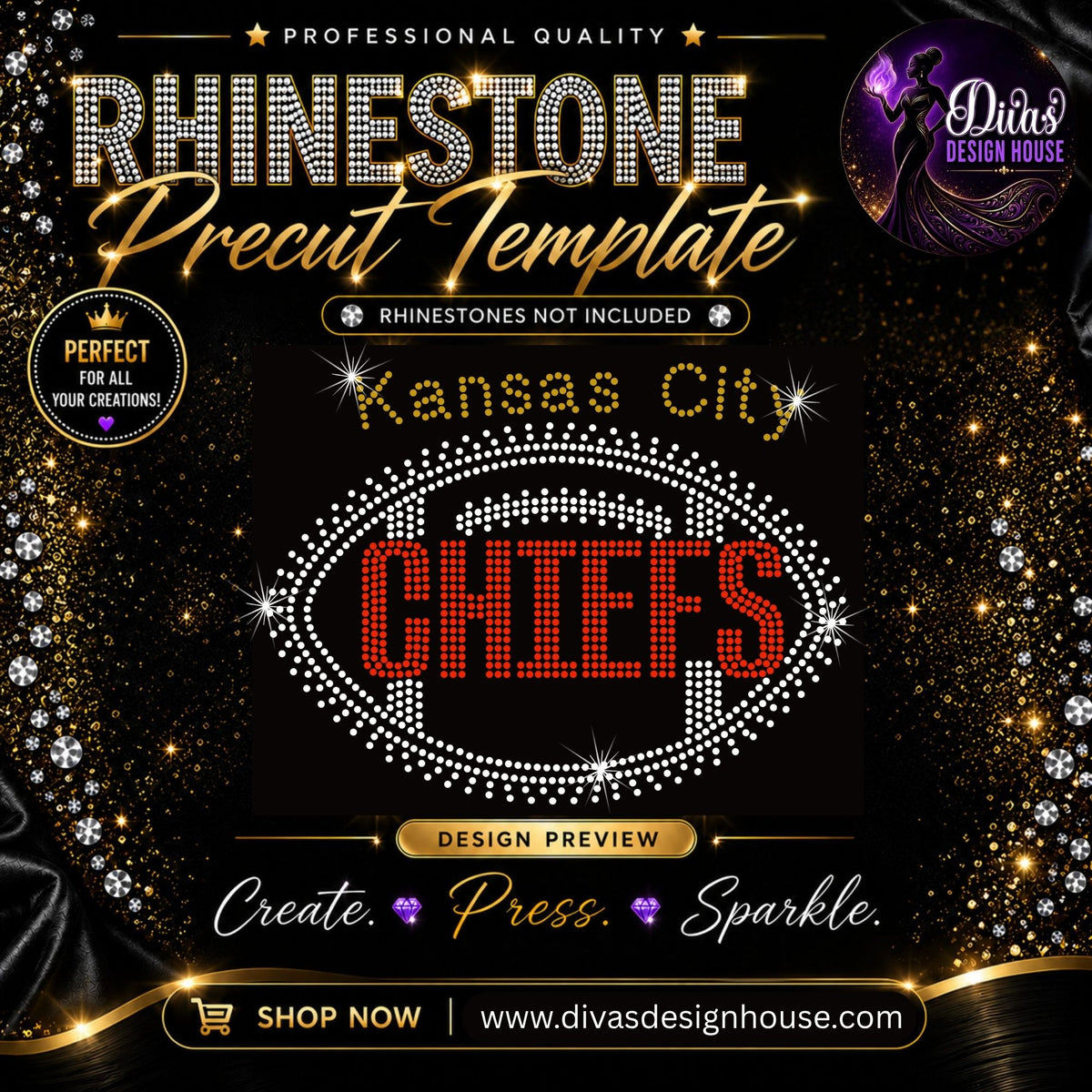 Kansas City Chiefs Football — included in the 10-template bundle