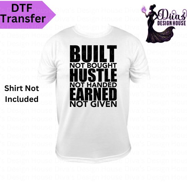Built Not Bought DTF Transfer