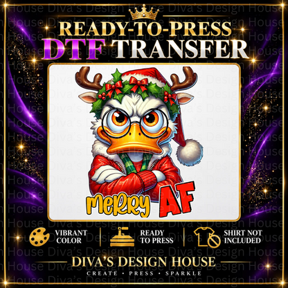 Merry AF | Ready-to-Press DTF Transfer