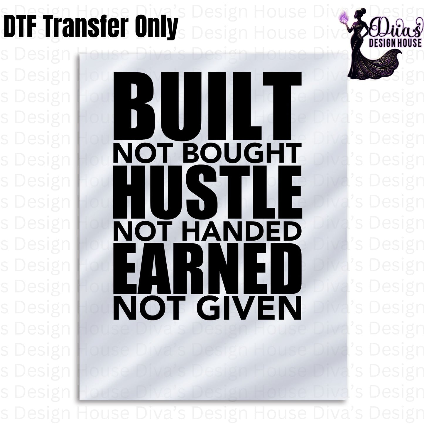 Built Not Bought DTF Transfer