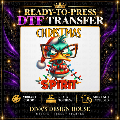 Christmas Spirit | Ready-to-Press DTF Transfer