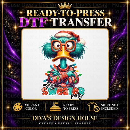 Ugly Sweater Party | Ready-to-Press DTF Transfer