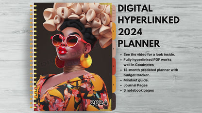 2024 Journey to Financial Freedom: Digital Hyperlinked 2024 Planner