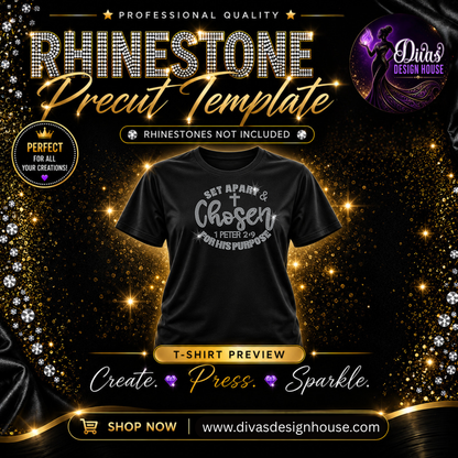 Chosen | Pre-Cut Rhinestone Template | SS10
