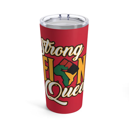 Strong Melanin Queen Tumbler 20oz (Red)