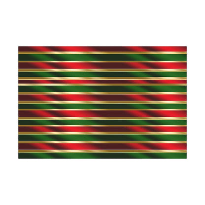Red, Green & Gold Wrapping Paper