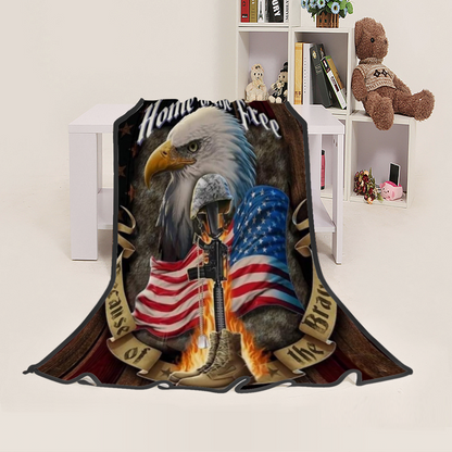 Home Of The Free Fleece Blanket