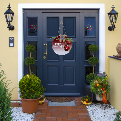 Merry Christmas Round Door Sign