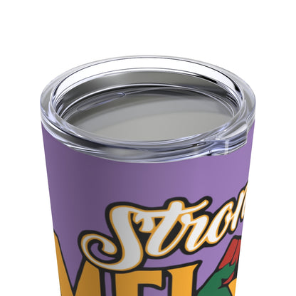 Strong Melanin Queen Tumbler 20oz (Purple)
