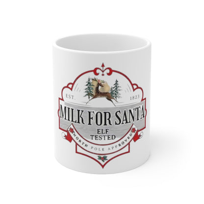Milk  for Santa Ceramic Mug 11oz